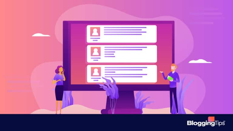 vector graphic showing an illustration of the best forum software