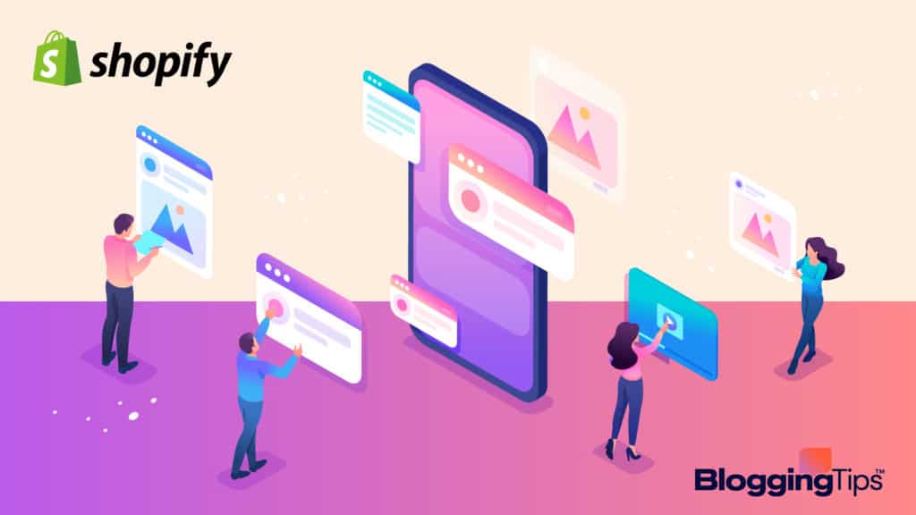 vector graphic showing a roundup of screenshots of the best shopify themes