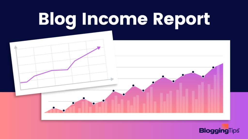 vector illustration showing multiple blog income reports on a screen