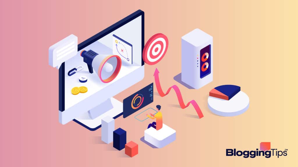 vector graphic showing elements that describe digital marketing services