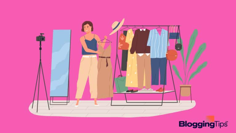 vector graphic showing an illustration of fashion blogs
