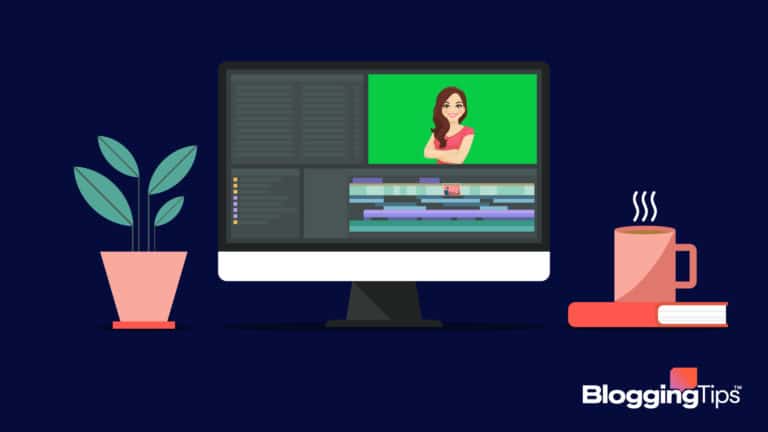 vector graphic showing a best green screen software application in the editing process