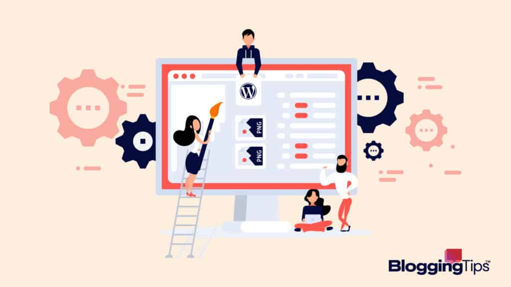 vector graphic showing an illustration of how to build a website