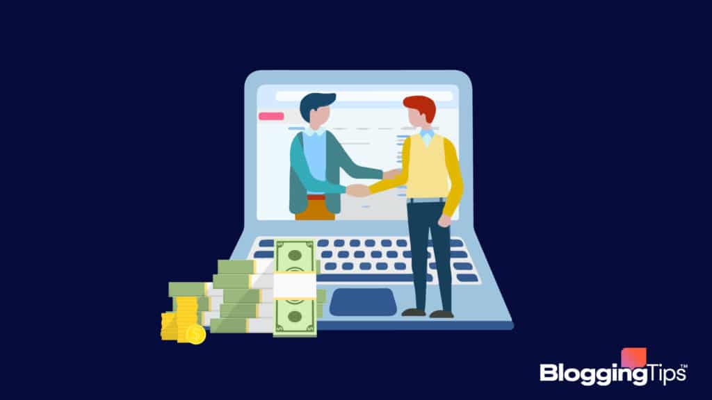 vector graphic showing how to get sponsors for a blog