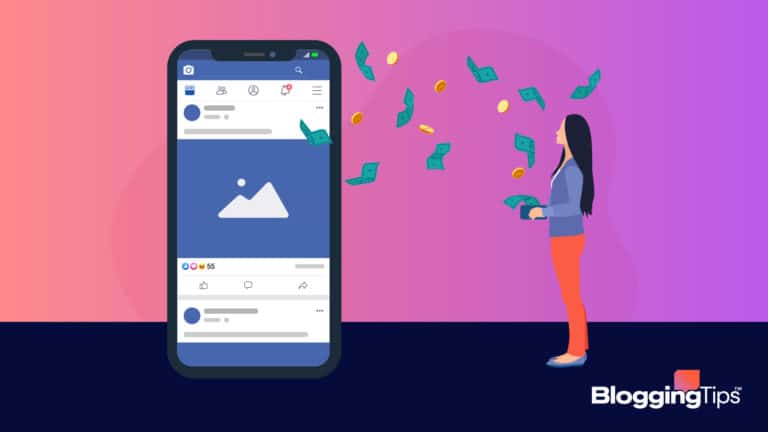 graphic illustration showing how to make money on social media