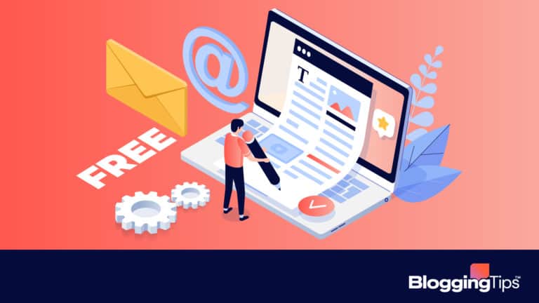 vector illustration that shows how to start a blog for free