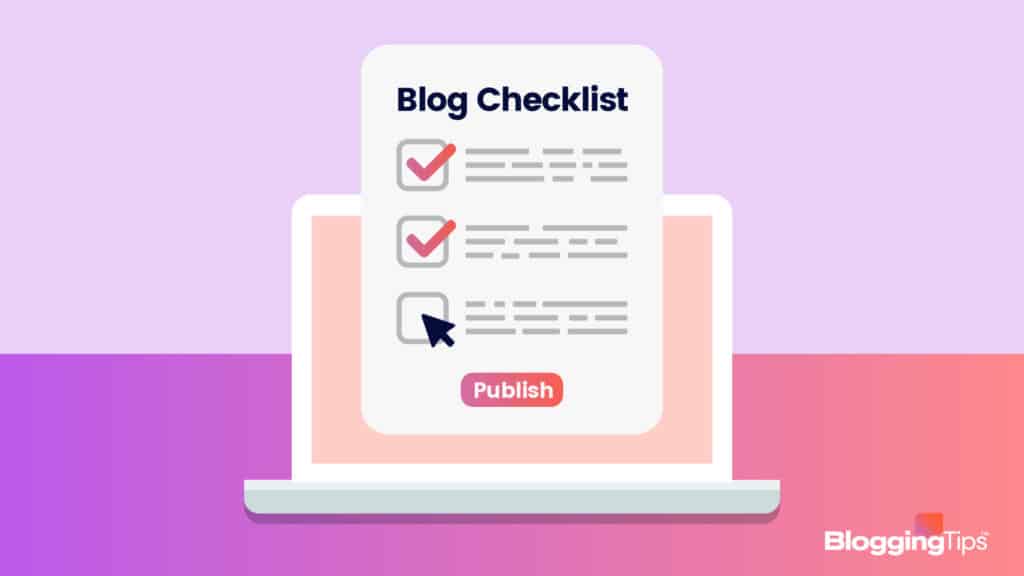 vector graphic showing an illustration of somebody launching a new blog