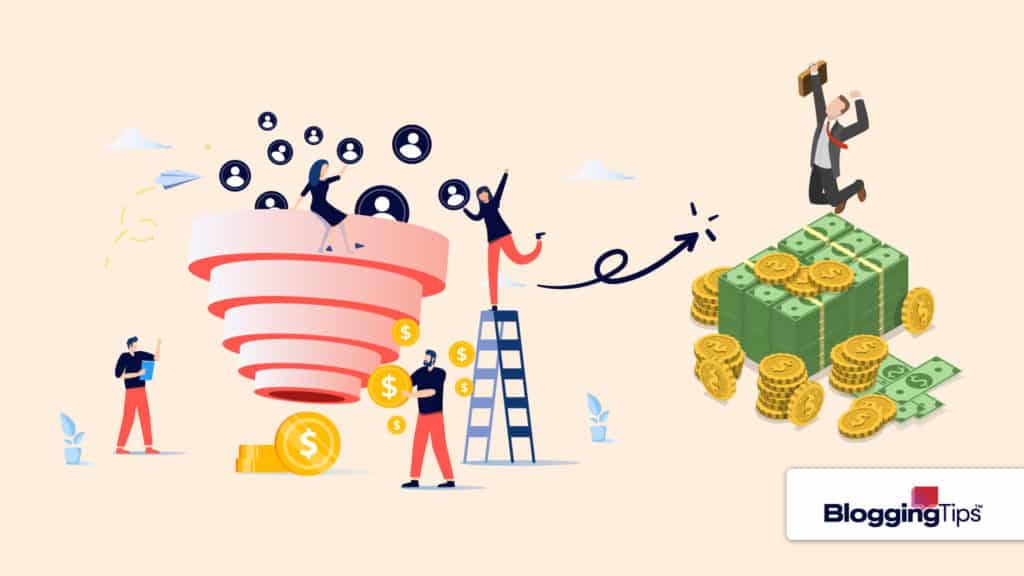 vector graphic showing elements of lead generation companies