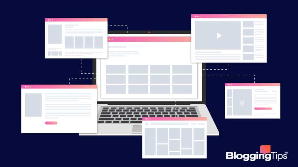 vector graphic showing an illustration of link building strategies