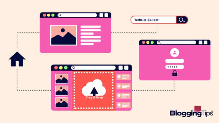 vector graphic showing an illustration of computer browser screens with membership portals on them