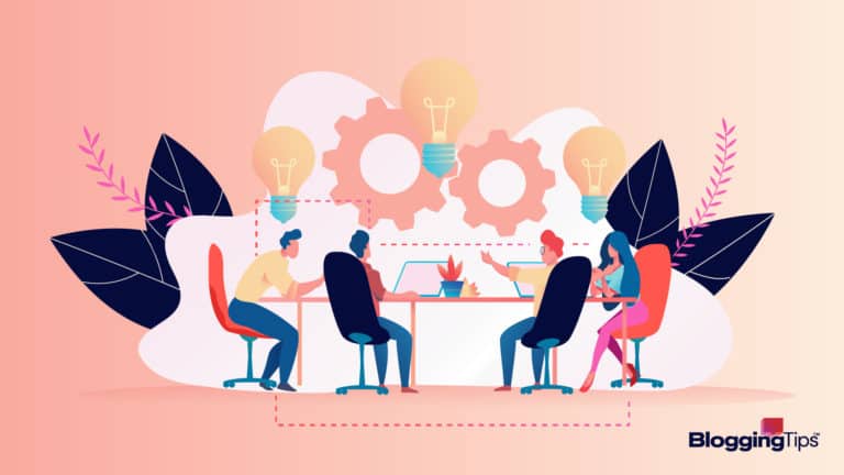 vector graphic showing an image relating to how to outsource blog writing