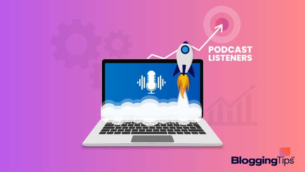 image showing a vector illustration of podcast seo