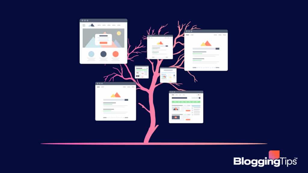 vector graphic illustrating a graphic representation of semantic search and how it works