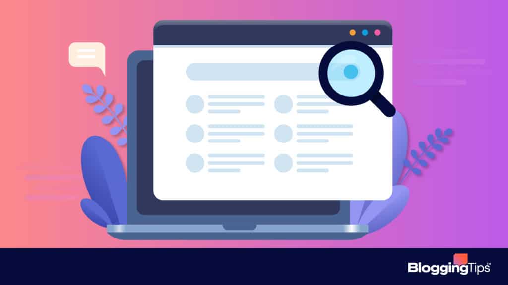 vector graphic showing an illustration of serp checkers on a computer screen