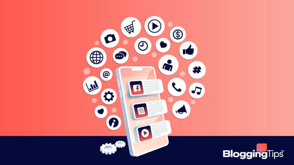 vector illustration showing social media engagement