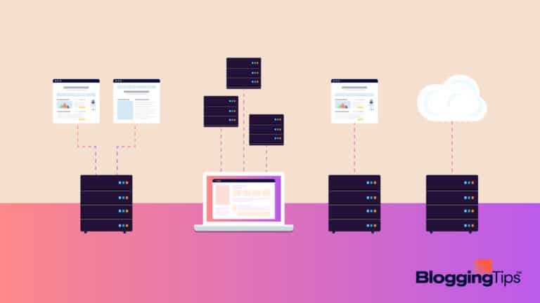 vector graphic showing various types of wordpress hosting and types of web hosting
