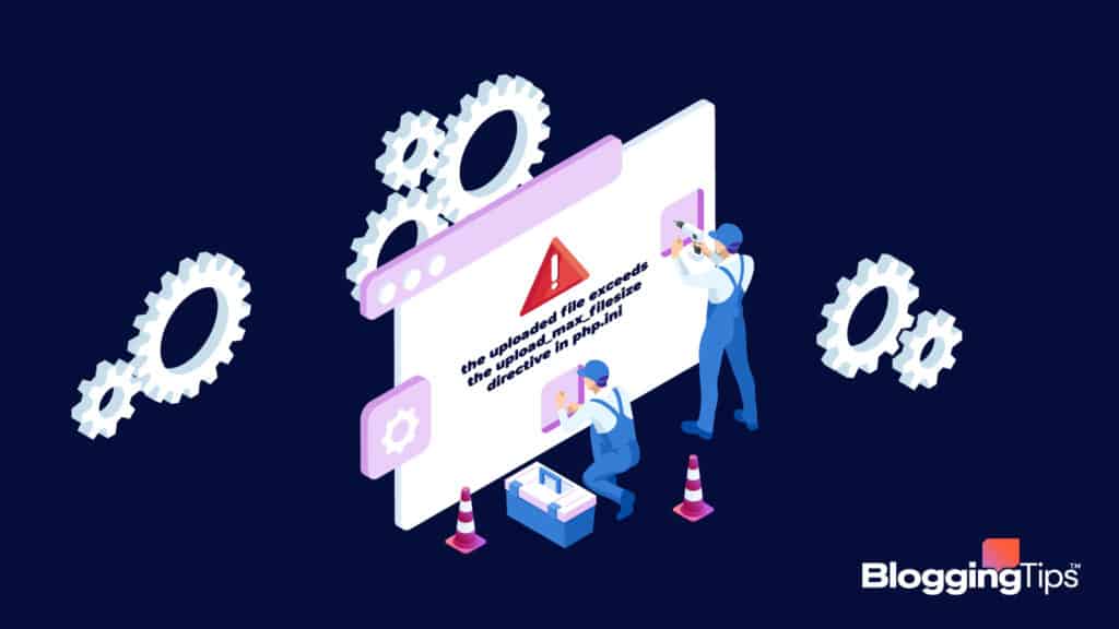 illustration of the "the uploaded fi le exceeds the upload_max_fi lesize directive in php.ini" error