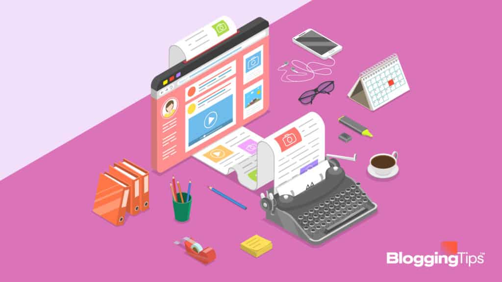 vector graphic showing an image that describes what is a blog