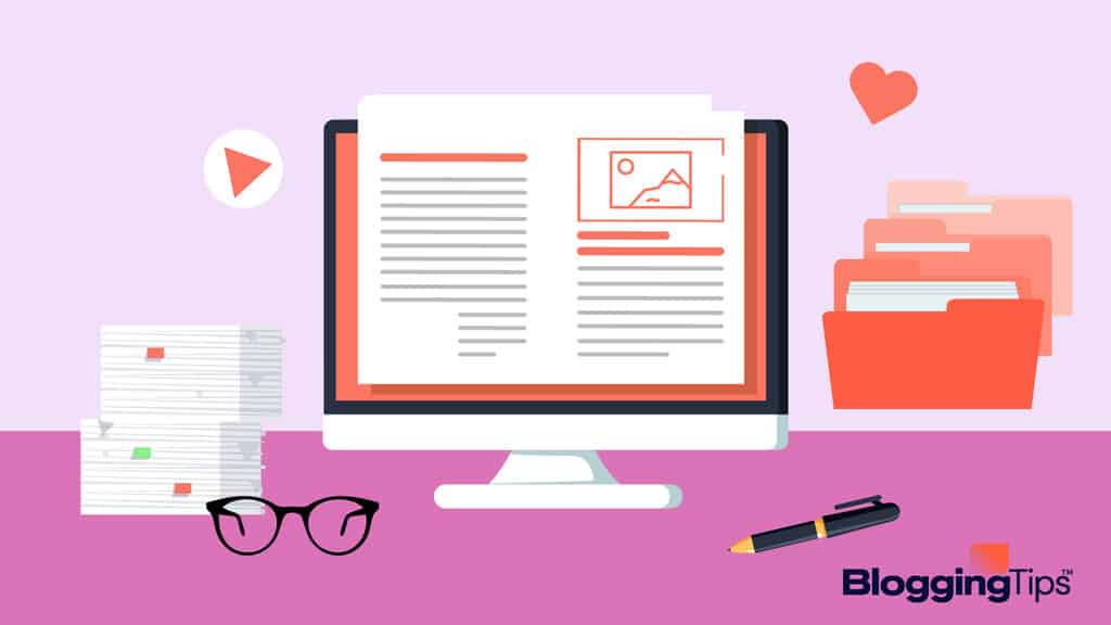 vector graphic showing an image that describes what is a blog