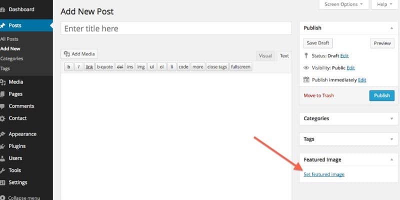 screenshot of a wordpress featured image