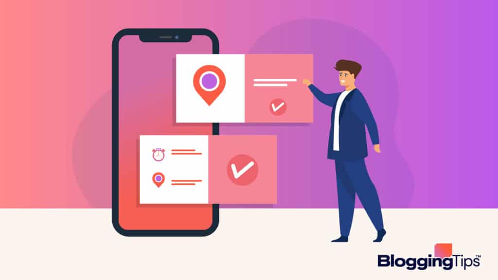 vector graphic showing man booking an appointment on a large smartphone running one of the best wordpress appointment plugins