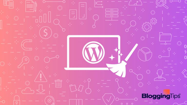 vector graphic showing a wordpress clear cache header image