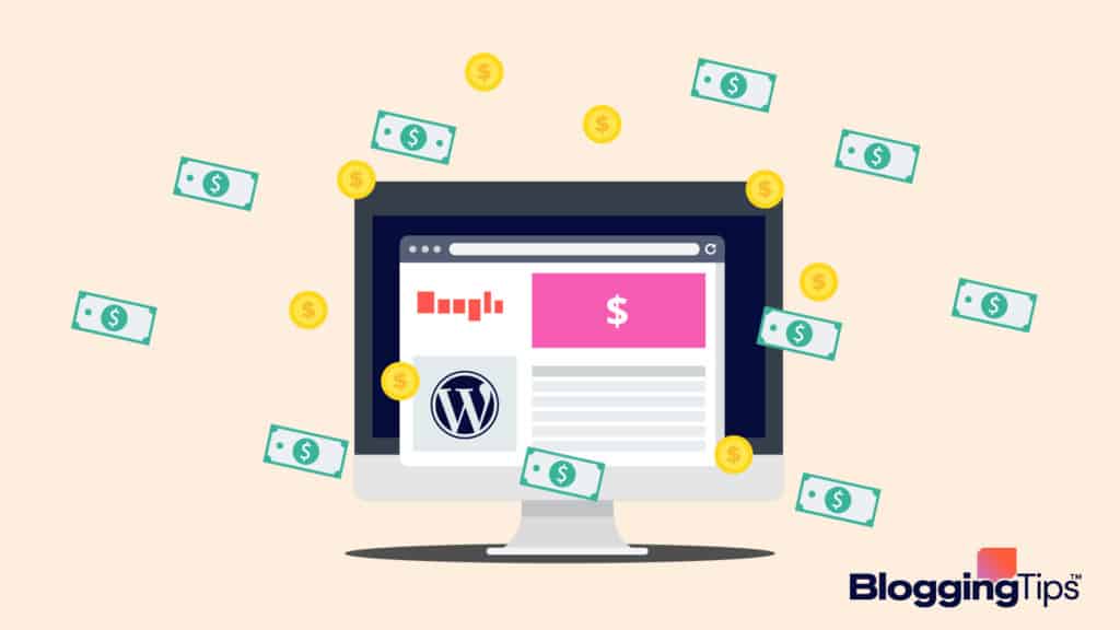 image showing an illustration of the wordpress cost to get started on the platform
