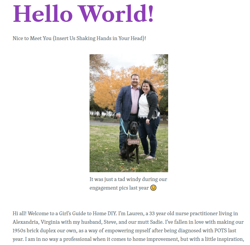 first blog posts