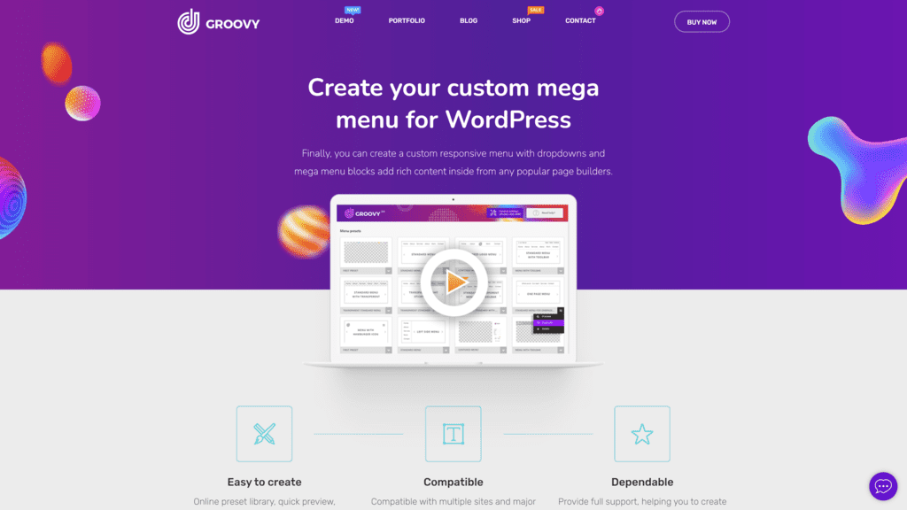 Groovy Mega Menu