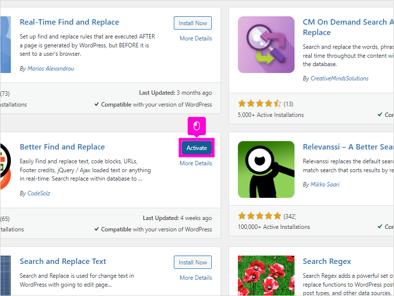 how to install a wordpress plugin - step 7