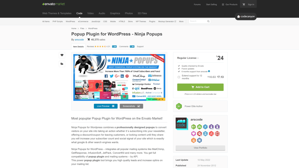 Ninja Popups