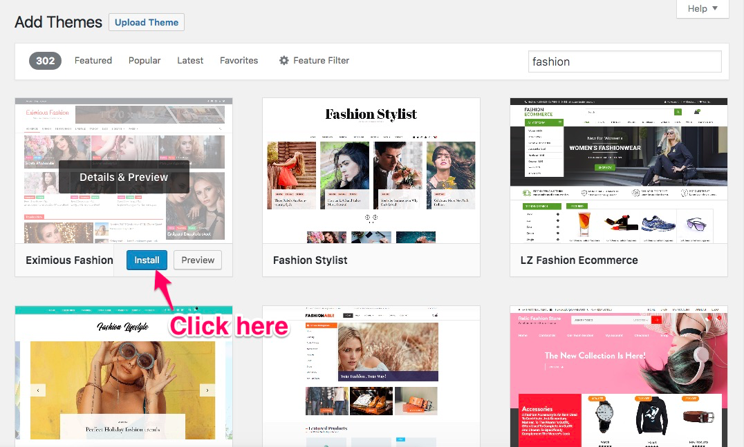 How to Start a Fashion Blog In 7 Easy Steps - Theme Step 4