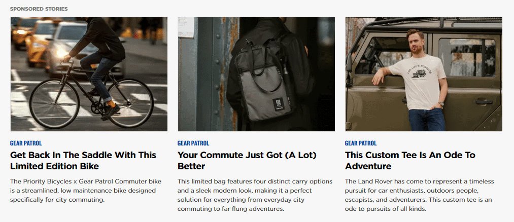 sponsored content blog money